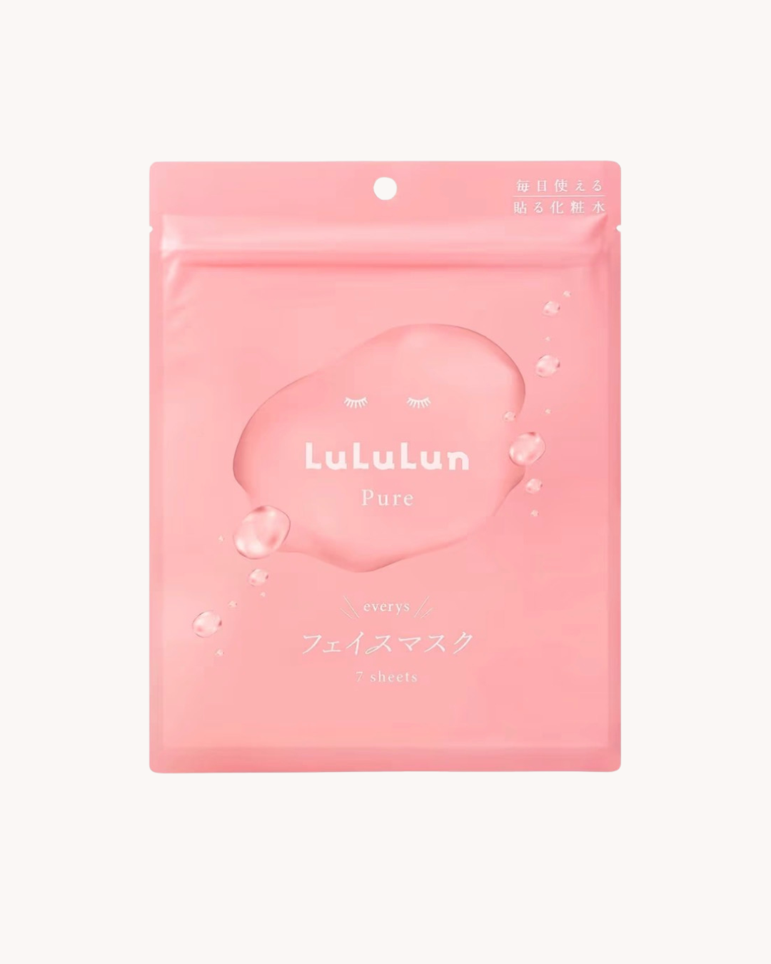 LuLuLun Pure Every Day Face Mask Pink — Máscara Facial Hidratante Diária