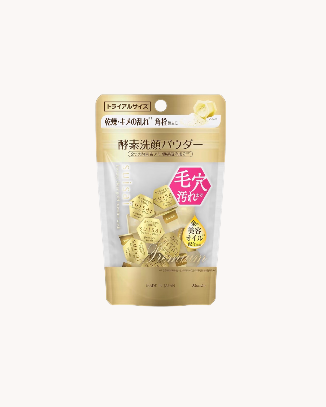 Suisai Beauty Clear Gold Powder Wash — Pó de Limpeza Facial Enzimático