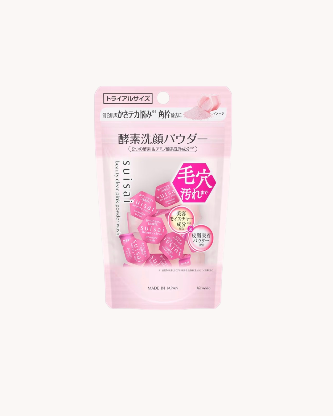 Suisai Beauty Clear Pink Powder Wash — Pó de Limpeza Facial Enzimático