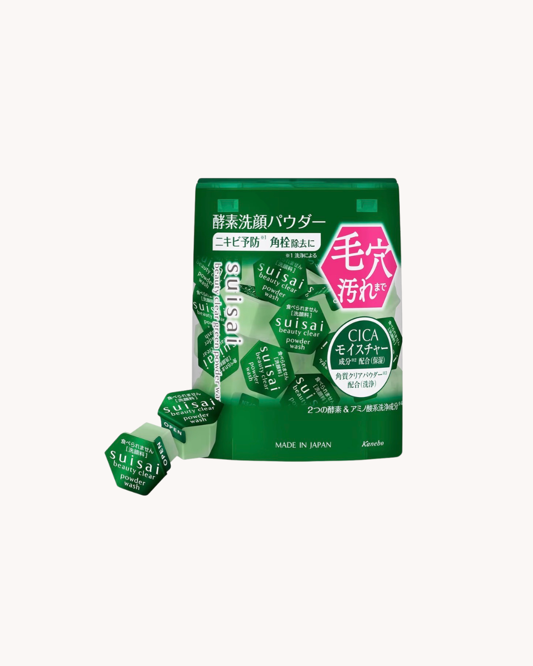 Suisai Beauty Clear Green Powder Wash — Pó de Limpeza Facial Enzimático